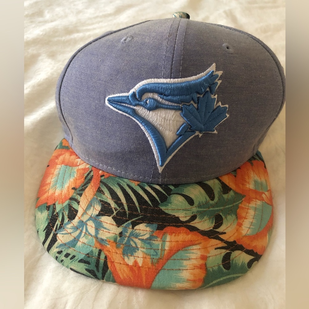 Blue Jays cap, genuine merchandise, adjustable, blue, white, green, orange